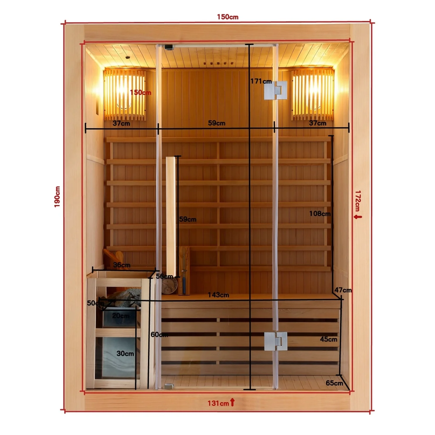 Finska sauna Riga - Sanoterm 12