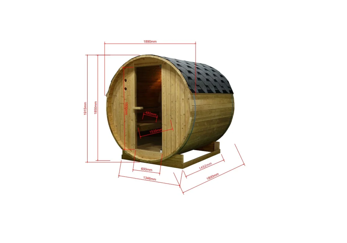 Vanjska finska sauna Tromso L - Sanoterm 23